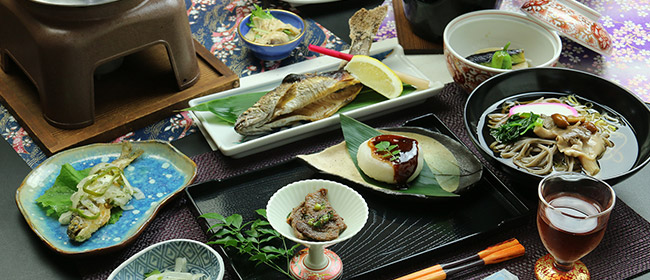 地元で採れる旬の食材満載